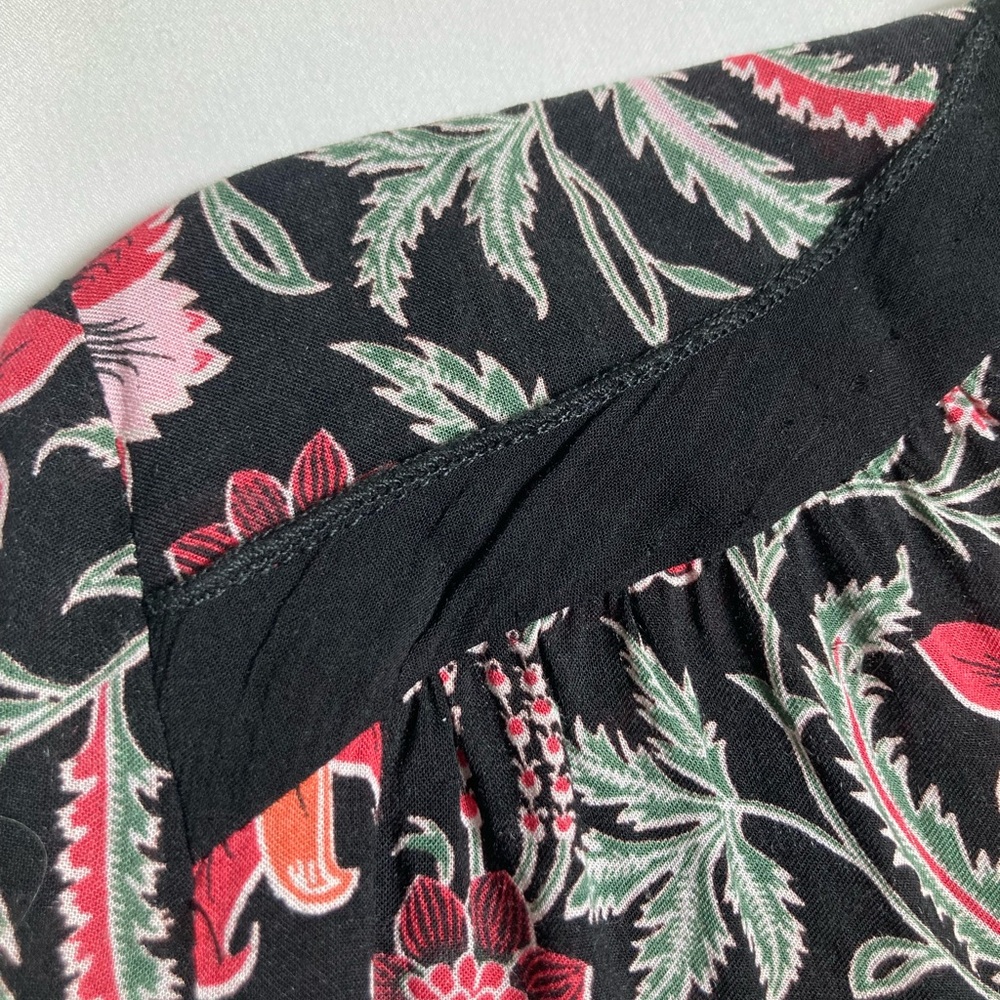 Ba&Sh Chemise Hopeful shirt Sz 2 US Sz M/8 Boho, Boho-Chic Floral - Picture 7 of 9